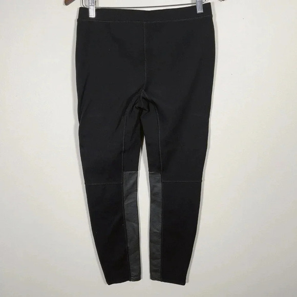 Madewell Black  Faux Leather Panel Pants - Picture 13 of 13